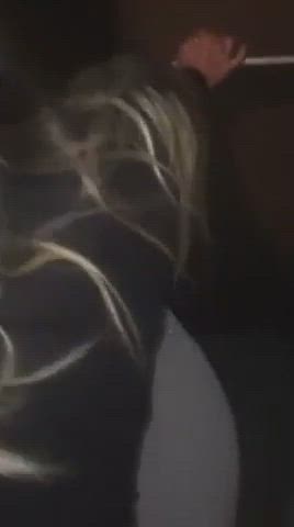 amateur blonde doggystyle homemade nightclub public gif