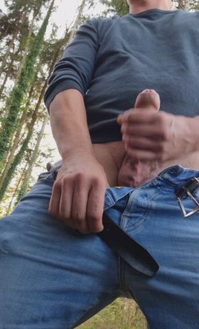 cum jerk off public solo cock gif