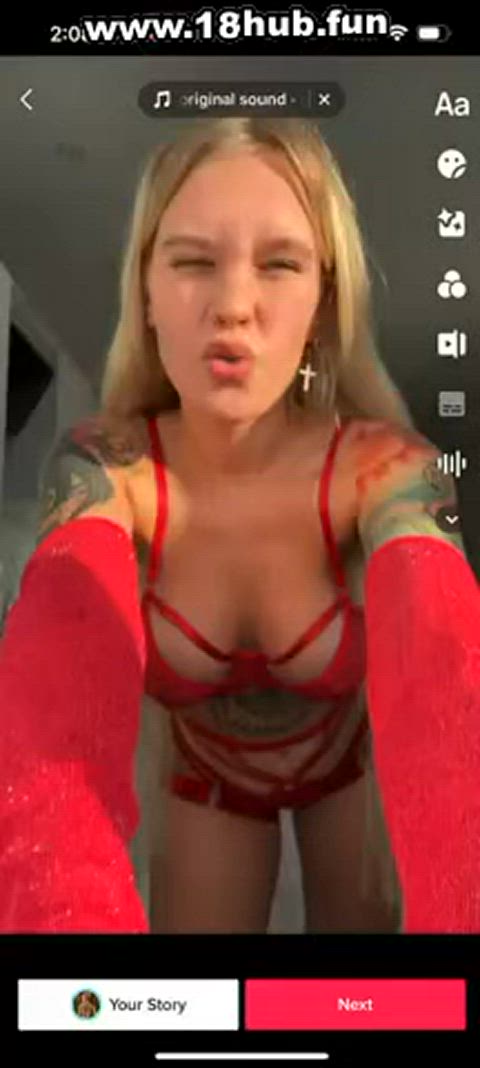 amateur big tits boobs pov sex tiktok gif