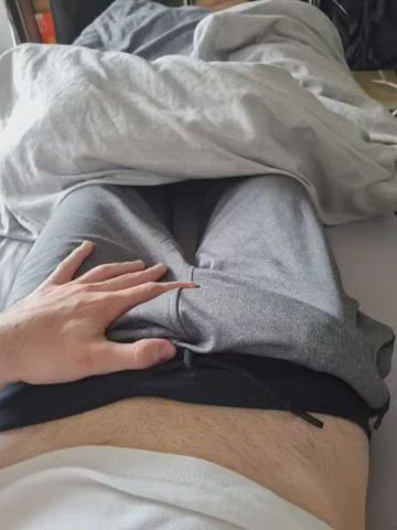 your new roommate is such a tease in his grey sweatpants