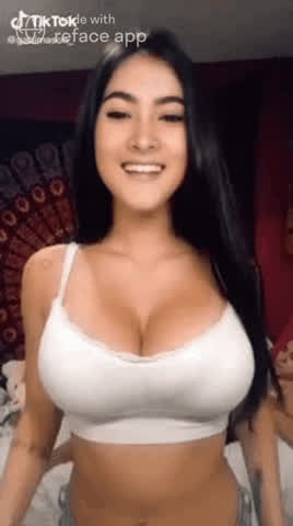 big tits celebrity selfie gif