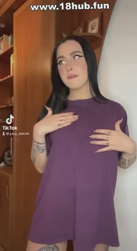 big tits blowjob natural tits orgasm sex tiktok gif