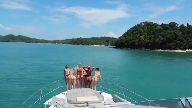 Jordyn Jones booty on boat