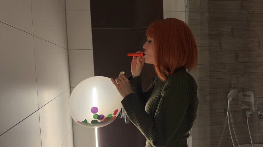 balloons fetish smoking smoking-fetish gif