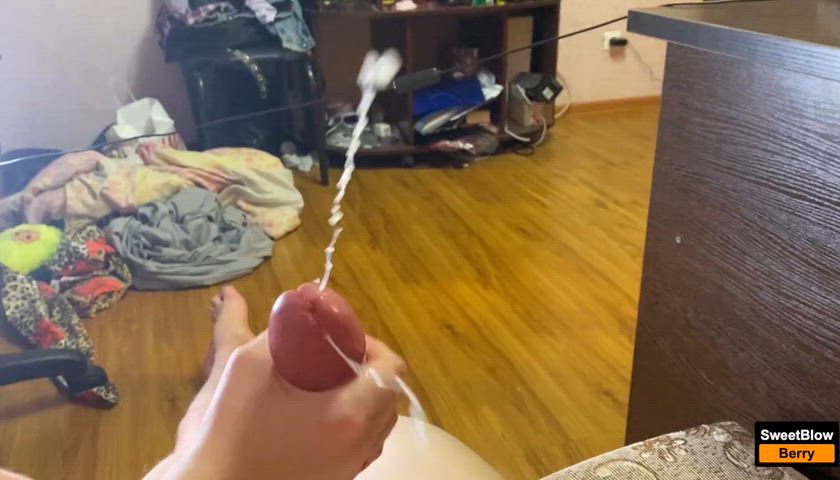 big dick cumshot handjob nails gif