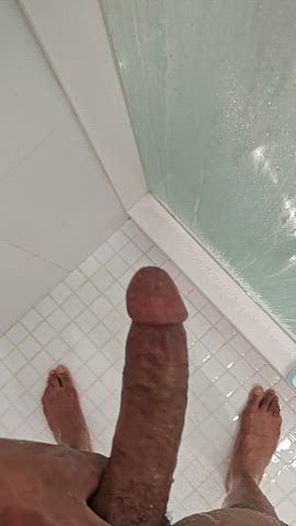 bbc cum jerk off precum gif