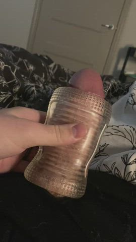 cock fleshlight solo gif