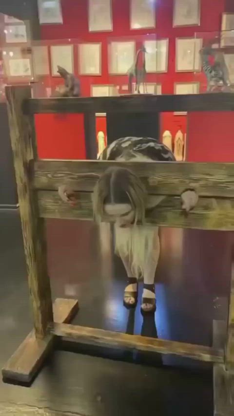 amateur bondage public gif