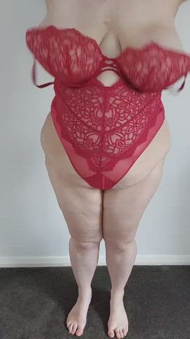 bbw lingerie natural tits gif