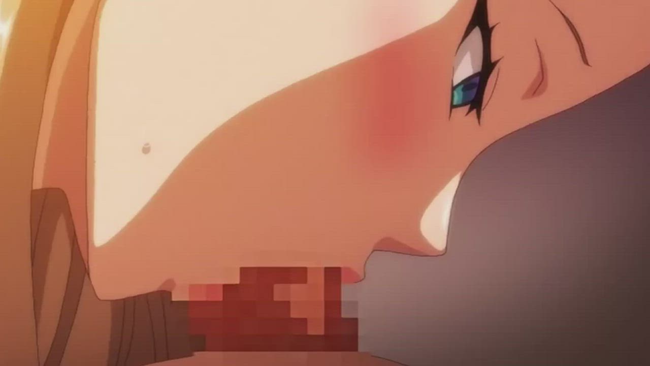 Big Tits Blowjob Hentai gif