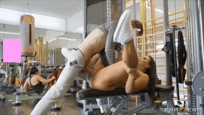 Gym Mom Public Son gif