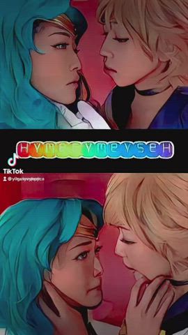 asian kiss kissing lesbians sailor trans r/japanesekissing gif