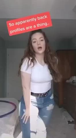 Jeans Pawg Thick TikTok White Girl gif