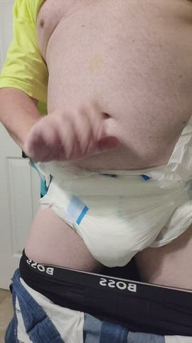 diaper gay pissing underwear stomach gif
