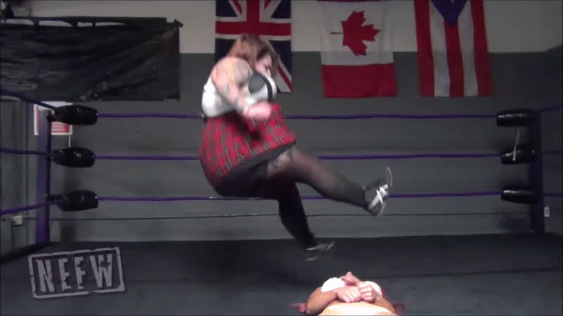 Brunette Mexican Wrestling gif