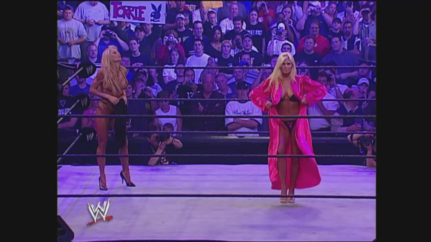 Torrie Wilson's First Bikini Dance (Judgement Day 2003 Bikini Contest)