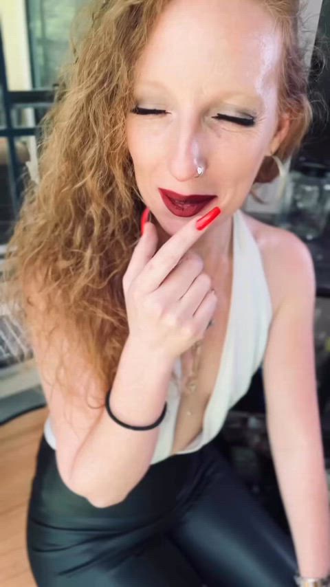 fansly freckles milf manyvids mature onlyfans redhead smoking solo redheads gif