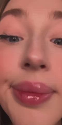 Cum Cute Lips gif