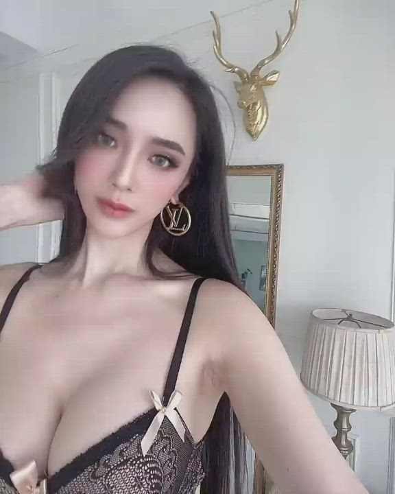 Asian Big Tits Lingerie gif