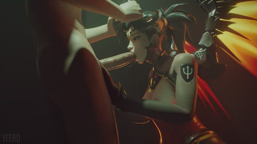 3d animation blowjob overwatch gif