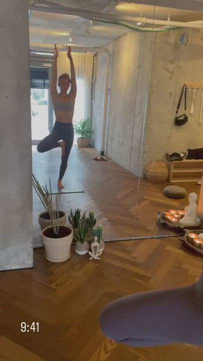 Bar Refaeli Spandex Yoga gif