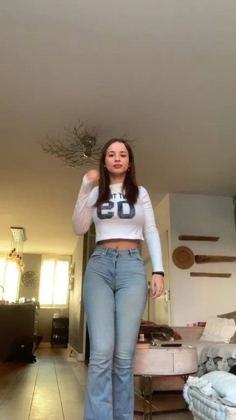 big tits teen tiktok gif