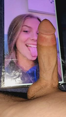 Jerking my Thick Cock to Anna Shumate