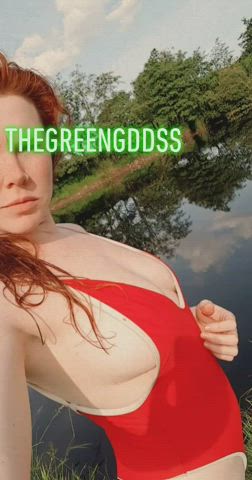 Ass Femdom Findom Goddess Redhead Swimsuit Worship gif