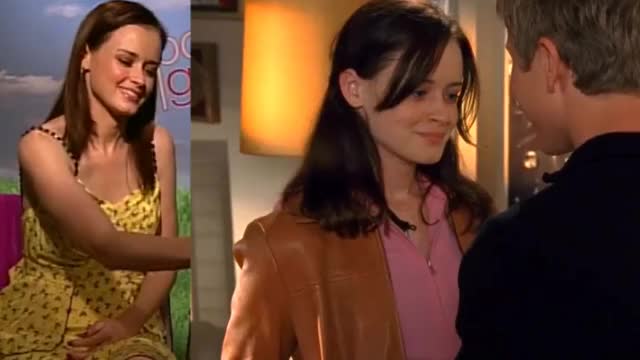 Alexis Bledel 2 way split screen