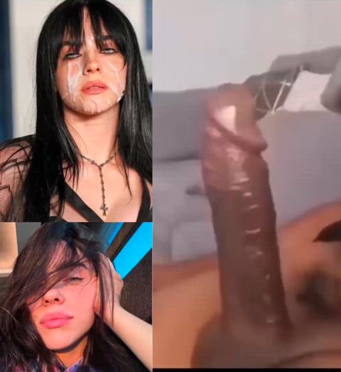 bbc billie eilish celebrity cum cumshot jerk off monster cock pretty split screen