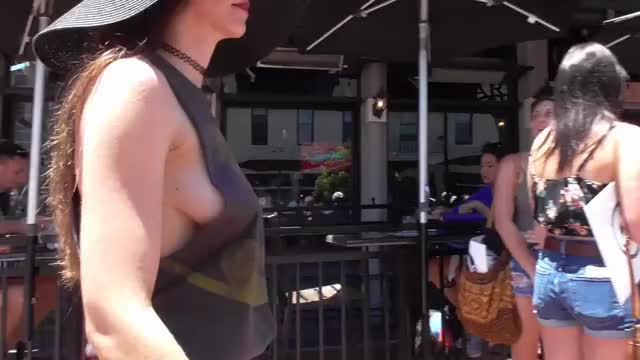 Convention Center Sideboob GIF 1