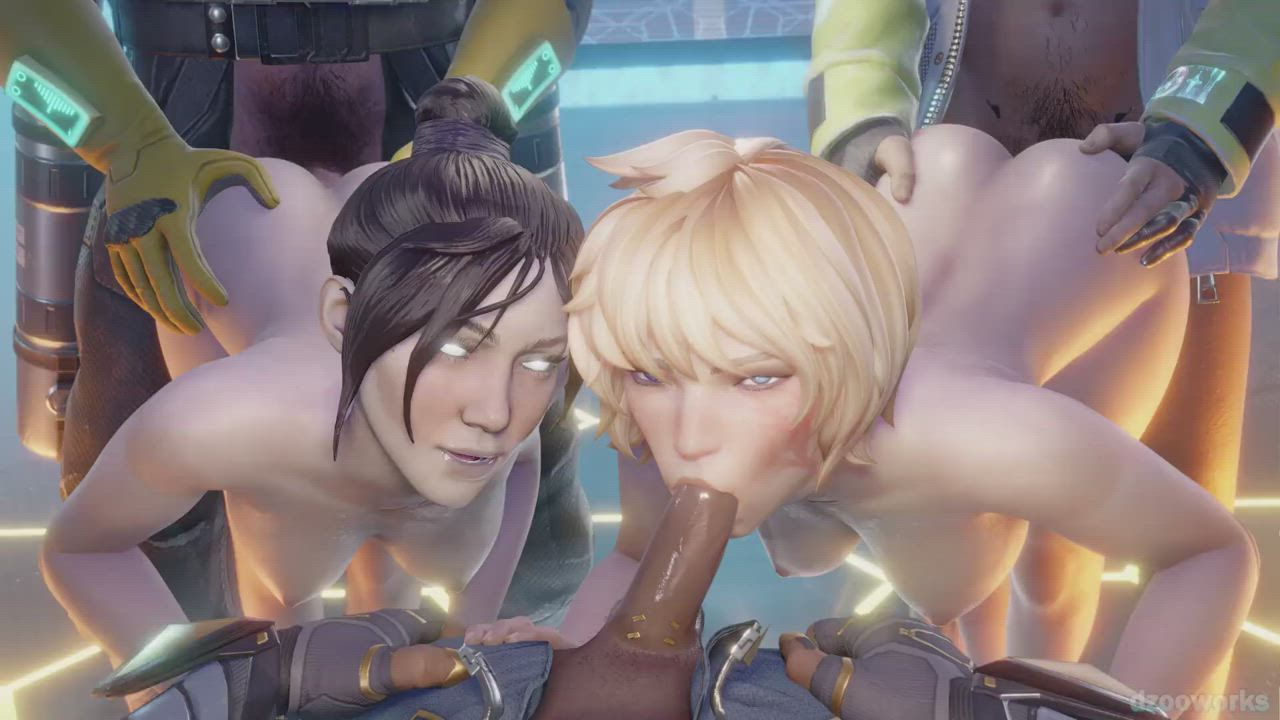 3D Animation Foursome Hentai gif