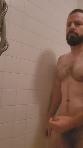 Jerking in the shower