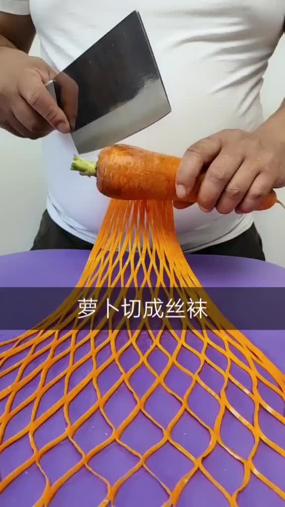 Making stockings out of carrot