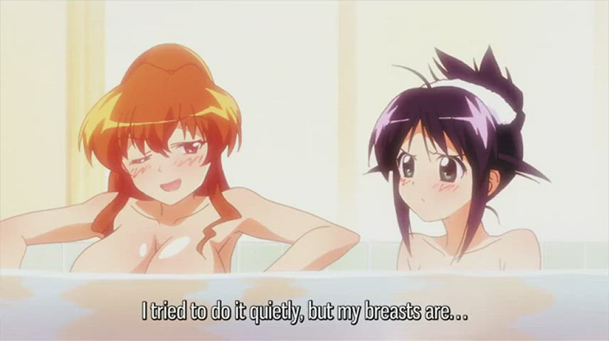 anime bath bathroom bathtub big tits bouncing tits wet gif