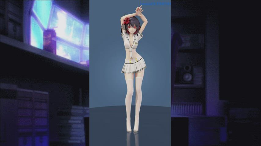 3D Anime Cartoon Cosplay Cute Dancing Petite Teen gif