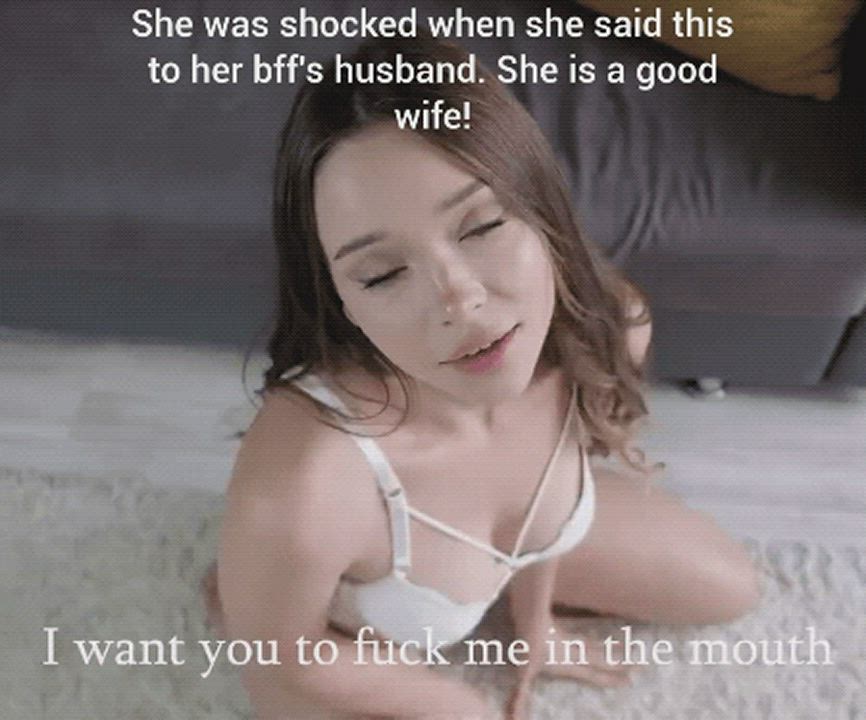 Blowjob Caption Cheating Wife gif