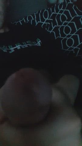 big dick jerk off male masturbation masturbating precum solo gif