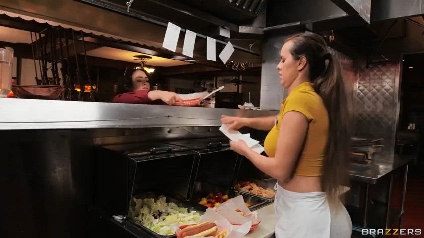 anal kitchen sneaky work pounding gif