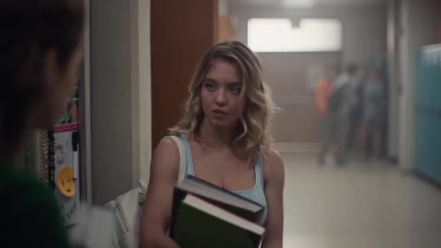 Sydney Sweeney - Euphoria - S1E5 - tight tank tops / cleavage