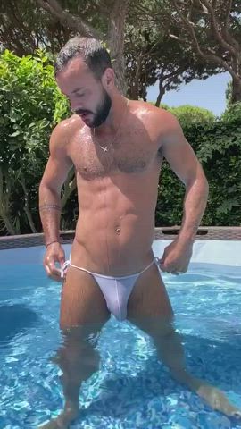 Big Dick Outdoor Solo Uncut gif