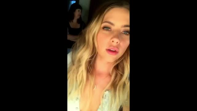 Ashley Benson PLL BTS Cleavage