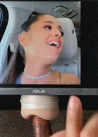 Ariana Grande Cum Tribute gif