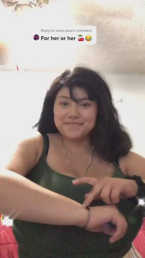 bbw big tits sfw tiktok gif