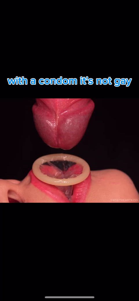 Caption GIF by ls2222, so it is not gay if a wear a condom right? Nice 