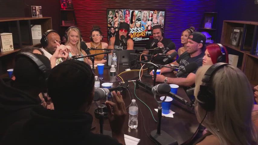 Blonde on podcast likes big dicks