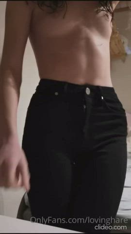 jeans pussy teen gif