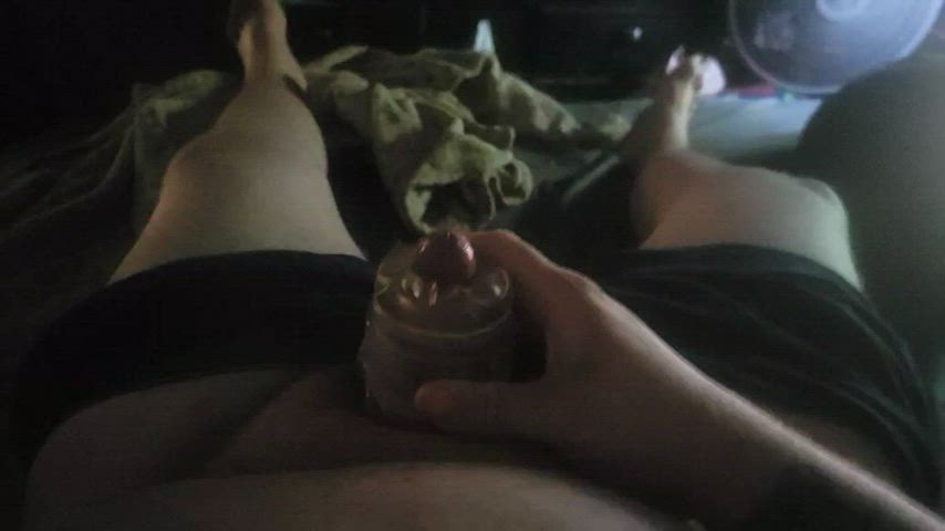 cock cum cumshot fleshlight homemade jerk off male masturbation masturbating small