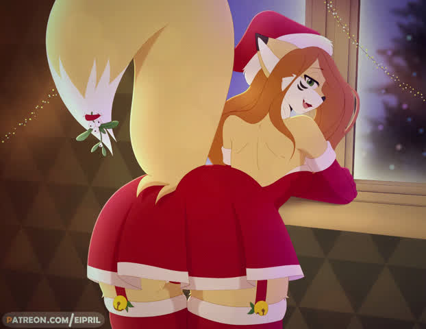 Animation Ass Bouncing Christmas Panties Shaking Skirt Twerking gif