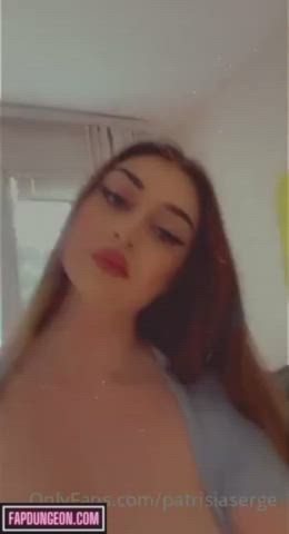 big tits redhead tits gif